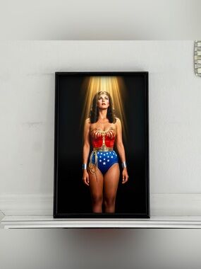 Wonder Woman Lynda Carter art Poster